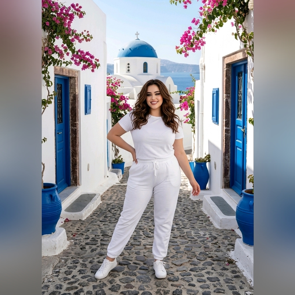 New York Laundry White Jogger Style Pants
